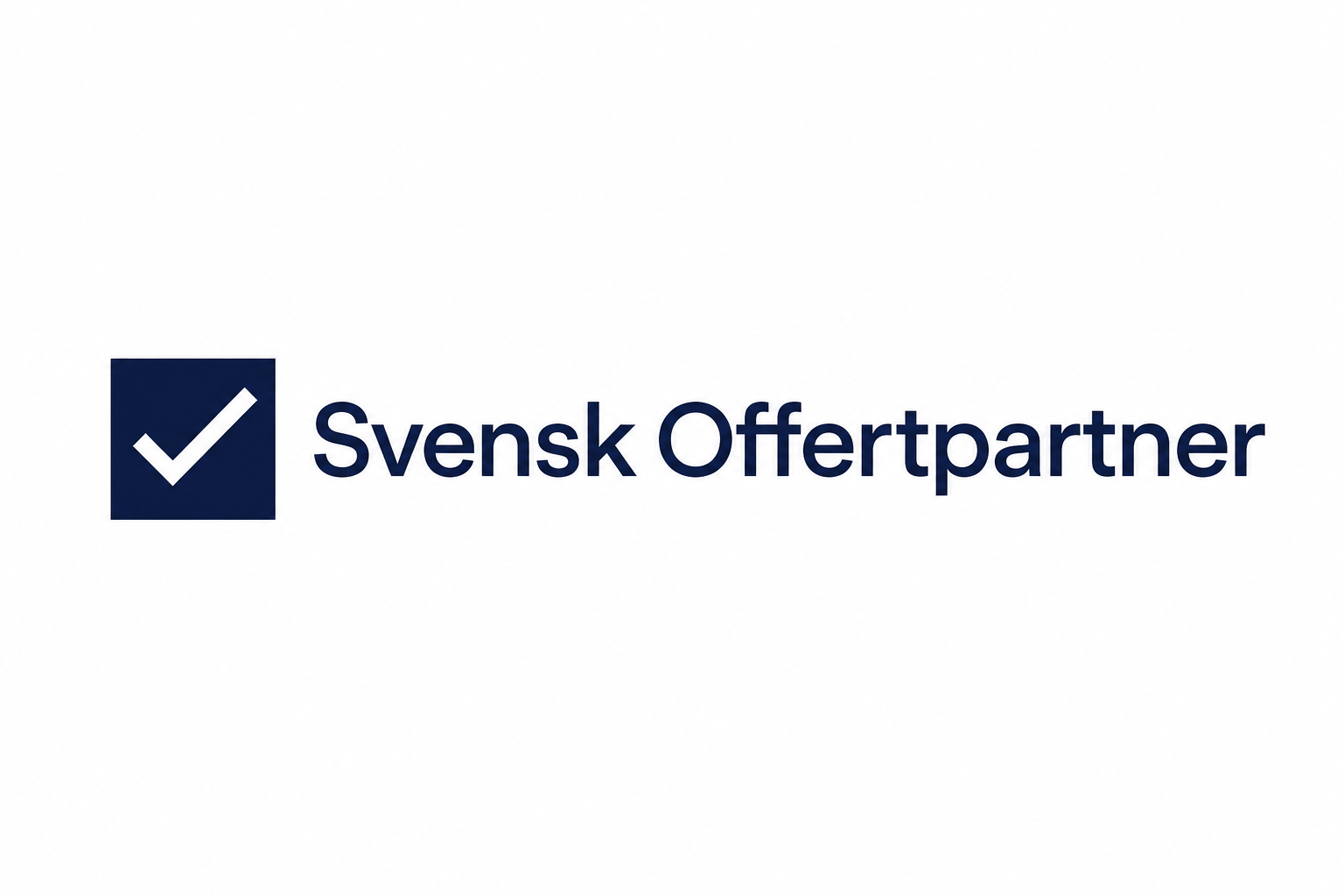 Svensk Offertpartner symbol logotyp på vit bakgrund